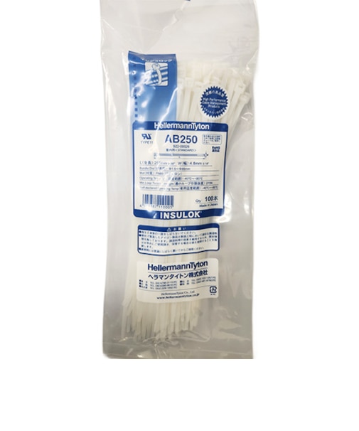 ヘラマンタイトン（HellermannTyton）　インシュロック　ABタイ　屋内用　AB250