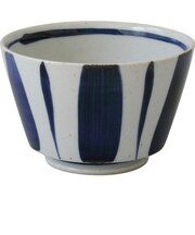 藍花　染付　多用丼　小　15674　藍十草