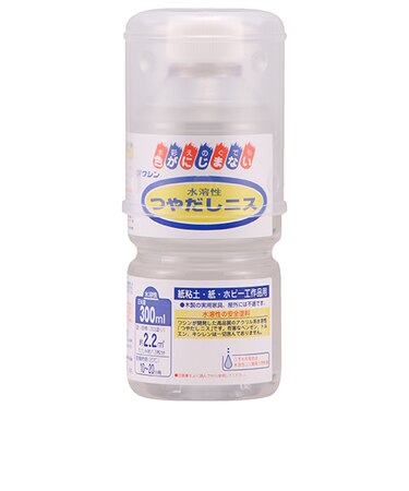 和信ペイント　水溶性　つやだしニス　300mL