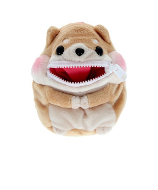 サンスター文具　ぱくぱくポーチ　ほおばりいず　しばいぬ