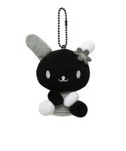 ケイカンパニー　サンリオキャラクターズ　モノクロシリーズ　ボールチェーンマスコット　ウサハナ