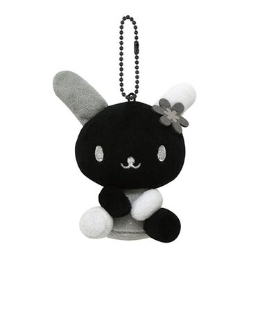 ケイカンパニー　サンリオキャラクターズ　モノクロシリーズ　ボールチェーンマスコット　ウサハナ