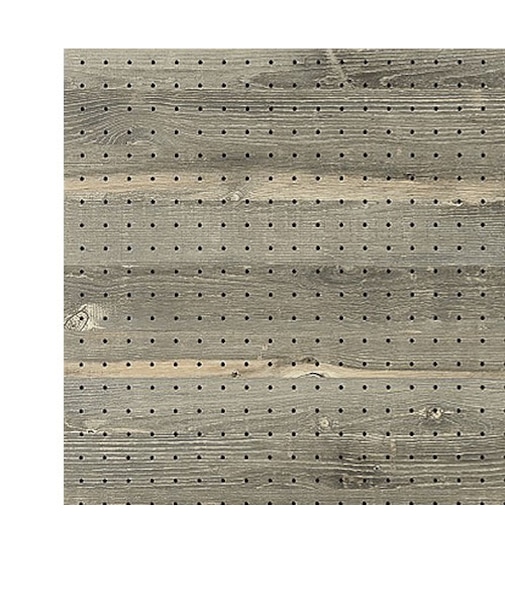 光　木目調パンチングボード　ヴィンテージグレー　600×300mm