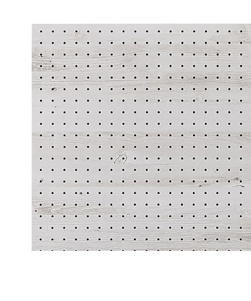 光　木目調パンチングボード　シダーホワイト　600×450mm