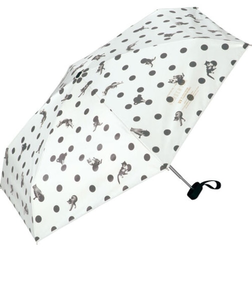 沖昌之×Wpc.　遮光アンブレにゃん　ドット　ミニ　オフ