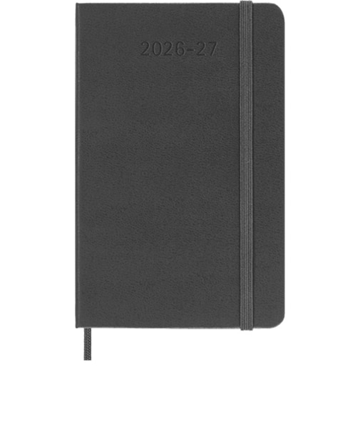 【2026年7月始まり】　モレスキン（MOLESKINE）　18ヶ月クラシックダイアリー　ハードカバー　ポケットサイズ　ウィークリーレフト　ブラック　月曜始まり