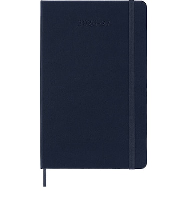 【2026年7月始まり】　モレスキン（MOLESKINE）　18ヶ月クラシックダイアリー　ハードカバー　ラージサイズ　ウィークリーレフト　サファイアブルー　月曜