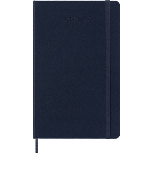 【2026年7月始まり】　モレスキン（MOLESKINE）　18ヶ月クラシックダイアリー　ハードカバー　ラージサイズ　ウィークリーレフト　サファイアブルー　月曜