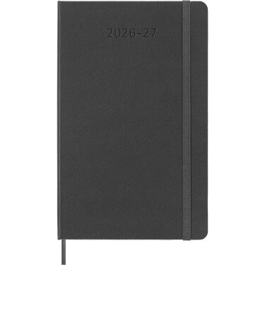 【2026年7月始まり】　モレスキン（MOLESKINE）　18ヶ月クラシックダイアリー　ハードカバー　ラージサイズ　ウィークリーレフト　ブラック　月曜始まり