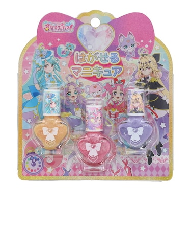 粧美堂（SHOBIDO）　名探偵プリキュア！　キッズコスメシリーズ　はがせるマニキュア3本セット　B　PR41231