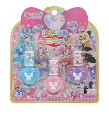 粧美堂（SHOBIDO）　名探偵プリキュア！　キッズコスメシリーズ　はがせるマニキュア3本セット　A　PR41230