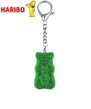 ハリボー（HARIBO）　グミベア　クリアキーホルダー　グリーン
