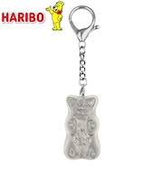 ハリボー（HARIBO）　グミベア　クリアキーホルダー　グレー
