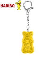 ハリボー（HARIBO）　グミベア　クリアキーホルダー　イエロー