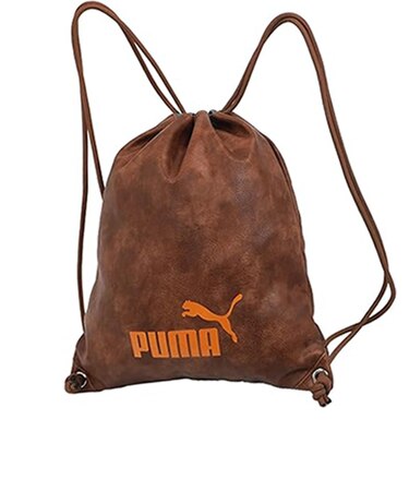 プーマ（PUMA）　合皮ナップサック　J20321　ブラウン