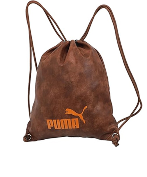 プーマ（PUMA）　合皮ナップサック　J20321　ブラウン
