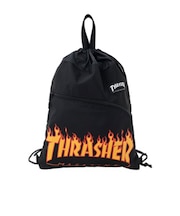 スラッシャー（THRASHER）　ロゴ　ナップザック　4L　THーW　ブラック／イエロー