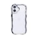 【iPhone17】　ハミィ（Hamee）　iFace　BeBling　Wave　クリアケース　シルバー