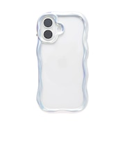 【iPhone17】 ハミィ(Hamee) iFace BeBling Wave クリアケース ホワイトオーロラ