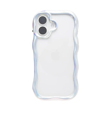 【iPhone17】　ハミィ（Hamee）　iFace　BeBling　Wave　クリアケース　ホワイトオーロラ