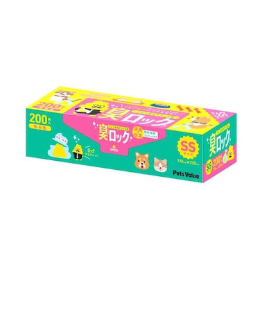 ペッツバリュー（PetsValue）　うんこ先生のうんち袋　臭ロック　SS　200枚