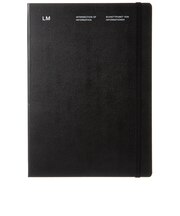 【2026年9月始まり】　ラコニック（LACONIC）　仕事計画　ハード　A5　マンスリーレフト　LMLS12-240　ブラック　月曜始まり