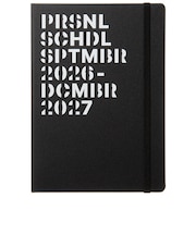 【2026年9月始まり】 ラコニック(LACONIC) 仕事計画 インデックスダイアリー ハード B6 ウィークリーブロック LKS74-230 ブラック 月曜