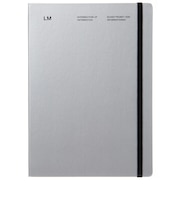 【2026年9月始まり】　ラコニック（LACONIC）　仕事計画　ハード　A5　マンスリーレフト　LMLS12-240　シルバー　月曜始まり
