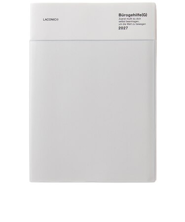 【2026年9月始まり】　ラコニック（LACONIC）　仕事計画　ワークダイアリー　ポケット　A5　ウィークリーバーチカルレフト　LALS92-260　ホワイト
