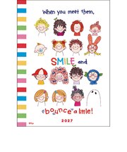 【2027年1月始まり】 グリーティングライフ ココちゃん/サカモトリョウ手帳 ソフトカバー B6 ウィークリーライト CD-1431-RY フレンズ 月曜始ま