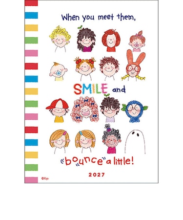 【2027年1月始まり】　グリーティングライフ　ココちゃん/サカモトリョウ手帳　ソフトカバー　B6　ウィークリーライト　CD-1431-RY　フレンズ　月曜始ま