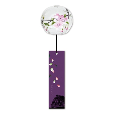 木之本漆器店　ぎやまん風鈴　山桜　R350