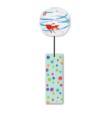 木之本漆器店　プチくりすたる風鈴　水風船　金魚　R343