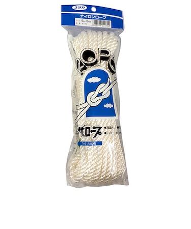 ユタカメイク　ザ・ロープ（THE　ROPE）　ナイロンロープ　3ツ打　6mm×10m　A－73