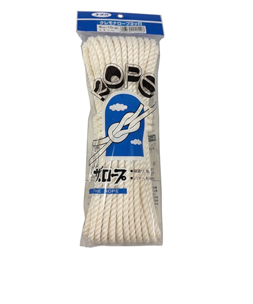 ユタカメイク　ザ・ロープ（THE　ROPE）　ビニロンロープ　3ッ打　6mm×10m　A－53