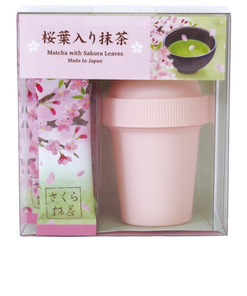 吉村　さくら抹茶セット　抹茶シェイカー×さくら抹茶スティック6包入