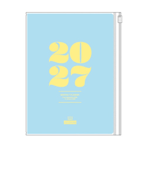 【2026年9月始まり】　リュリュ（RYU-RYU）　スケジュール帳　A5　マンスリーブロック　DS-2704　ライトブルー　月曜始まり