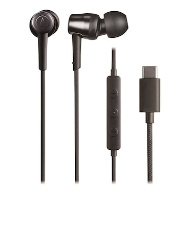 オーディオテクニカ（audio-technica）　USB　TYPE-C用イヤホン　ATH-CKD30C　ブラック