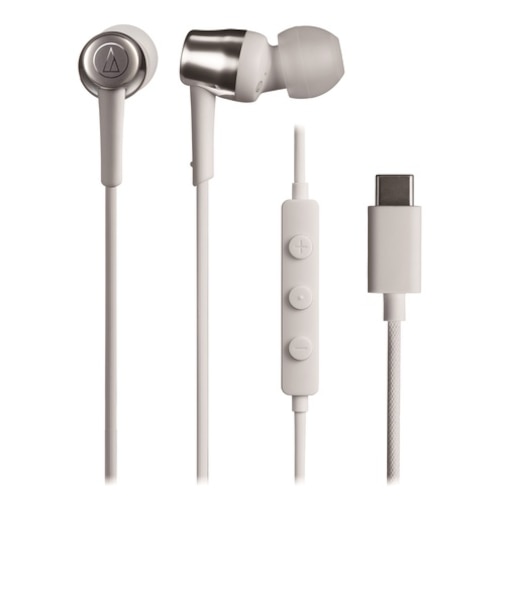 オーディオテクニカ（audio-technica）　USB　TYPE-C用イヤホン　ATH-CKD30C　ホワイト