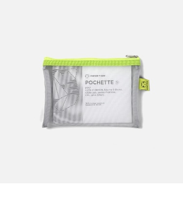 パピエティグル（PAPIER　TIGRE）　メッシュポーチ　POCKET　Sサイズ　Grey