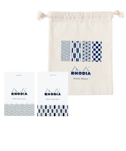 ロディア（RHODIA）　KisshoMonyo巾着セット　A