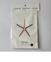 クラフト社　simple　leather　style　携帯ストラップ　紺