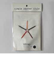 クラフト社　simple　leather　style　携帯ストラップ　黒