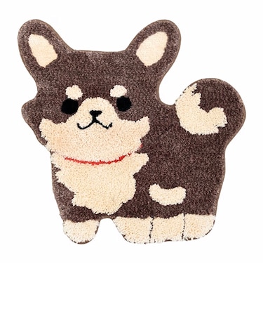【お買い得】　オカ（OKA）　ファンディットアニマル　アクセントマット　チョコレートタンチワワ（ブラウン）