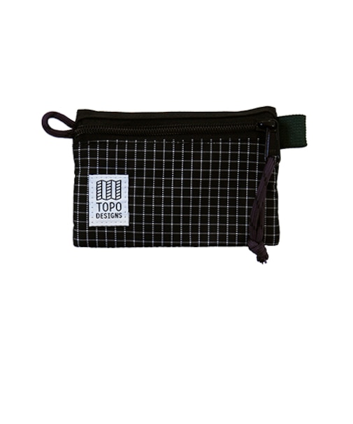 トポデザイン（TOPO　DESIGNS）　アクセサリーバッグ　マイクロ　Black/Grid