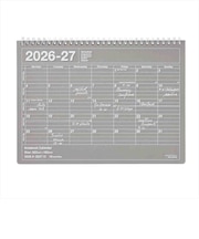 【2026年9月始まり】 マークス(MARK'S) ノートブックカレンダー M マンスリーブロック 27ADR-NB1-GY ダブグレー 月曜始まり