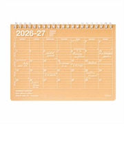 【2026年9月始まり】 マークス(MARK'S) ノートブックカレンダー S マンスリーブロック 27ADR-NB2-OR マンダリンオレンジ 月曜始まり