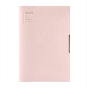 【2026年12月始まり】　マークス（MARK'S）　縁金具付きカバー　B6変型　ウィークリーレフト　27WDR-CH04-PK　ピンク　月曜始まり