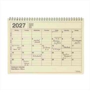 【2027年1月始まり】 マークス(MARK'S) ノートブックカレンダー M マンスリーブロック 27WDR-NB1-IV アイボリー 月曜始まり