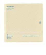 【2026年12月始まり】　ファンログ（funlog）　PVCシンプルカバー　スクエア105　マンスリーブロック　27WDR-SM02-YE　イエロー　月曜始ま